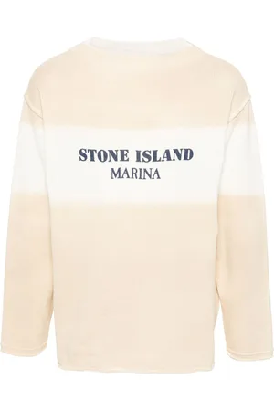 Stone Island Logo-print cotton jumper