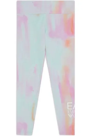 Emporio Armani Patterned logo-print leggings