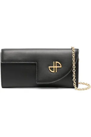 Patou JP leather clutch bag