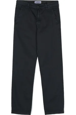Stone Island Compass-appliqu?? straight-leg trousers