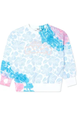Msgm Floral-print cotton sweatshirt