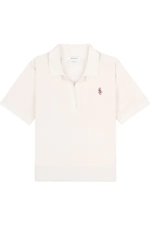 Sporty & Rich SRC Velour cotton polo shirt