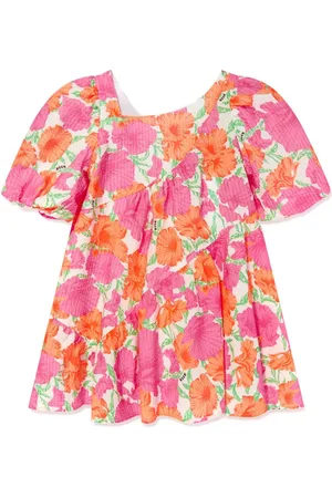 Msgm Floral-print seersucker dress