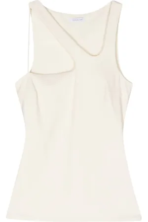 Patrizia Pepe Cut-out asymmetric tank top