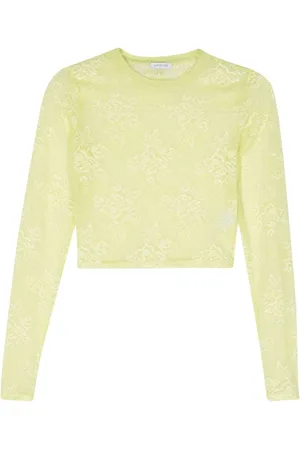 Patrizia Pepe Floral-lace crop top