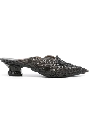 Y / PROJECT X Melissa 50mm embossed mules