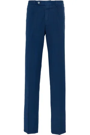 ROTA Seersucker slim-cut trousers