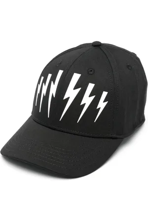 Neil Barrett Thunderbolt-print cap