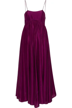 FORTE FORTE Empire-line silk maxi dress