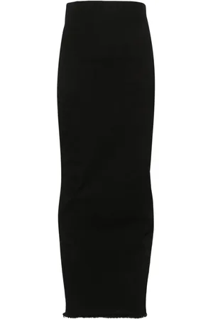 Rick Owens Frayed-detail skirt