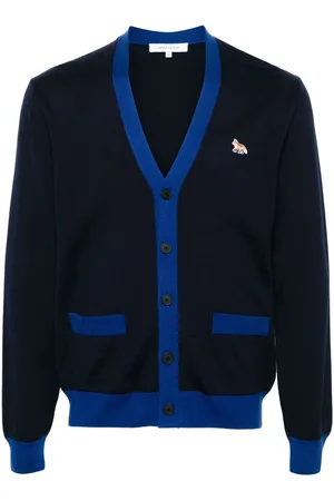 Maison Kitsuné Baby Fox-patch wool cardigan