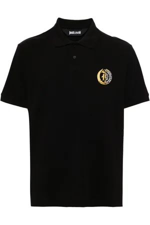 Roberto Cavalli Logo-print piqu?? polo shirt