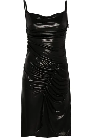 Marine Serre Panelled draped minidress