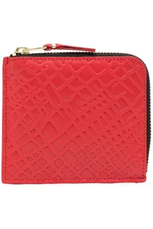 Comme des Garçons Embossed calf-leather wallet