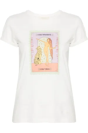 Twin-Set Logo-embroidered cotton T-shirt