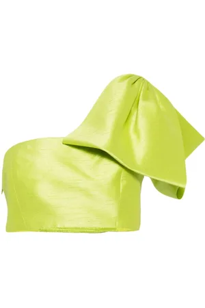 Sachin & Babi Kyla bow-embellished cropped top