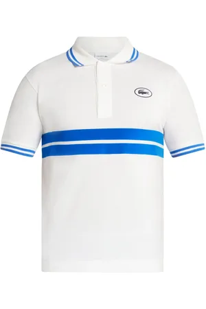 Lacoste Striped organic-cotton polo shirt
