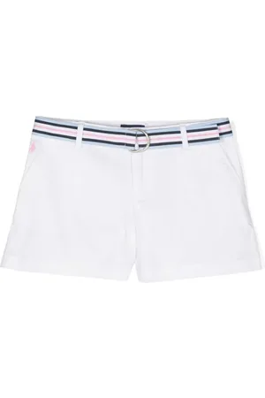 Ralph Lauren Belted-waistband cotton shorts