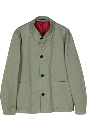 Paul Smith Patterned-jacquard cotton shirt jacket