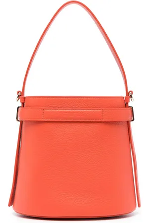 Furla Logo-debossed leather bucket bag