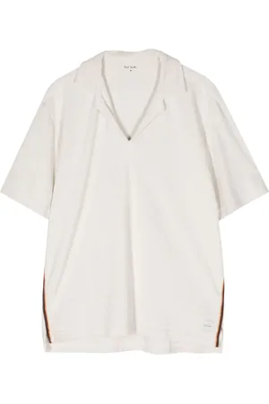 Paul Smith Stripe-trim terry-cloth T-shirt
