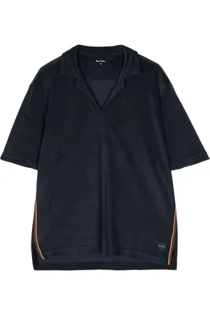 Paul Smith Stripe-trim terry-cloth T-shirt