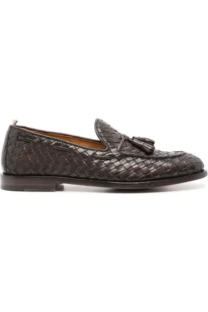 Officine Creative Balance 017 leather penny loafers - Brown