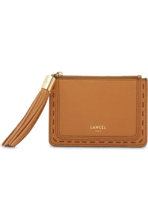 LANCEL Logo-stamp leather cardholder