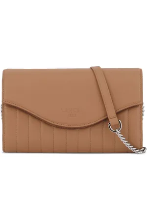 LANCEL Leather chain wallet