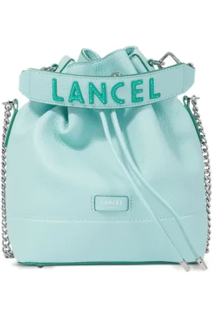 LANCEL Small Ninon leather bucket bag