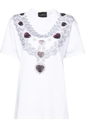 John Richmond Rhinestone-embellished cotton T-shirt