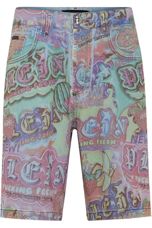 Philipp Plein Formentera-fit denim shorts