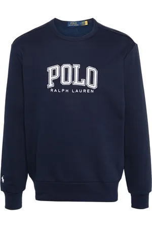 Ralph Lauren Logo-embroidered cotton blend sweatshirt