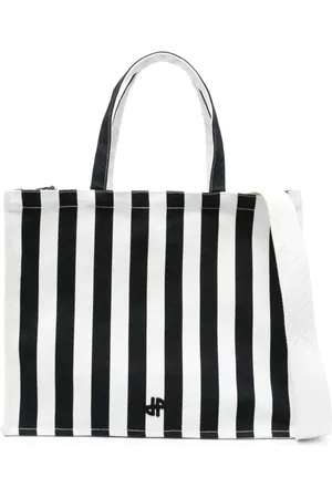 Patou Large JP striped canvas tote bag