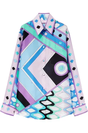 Puccini Vivara-print silk shirt