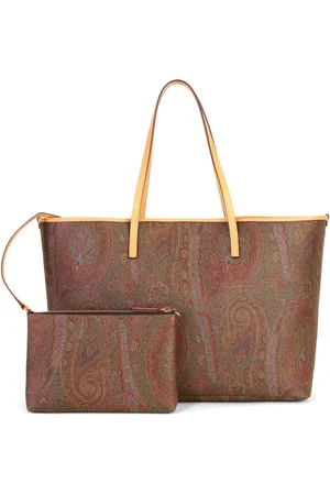 Etro Large Paisley jacquard shopper tote bag