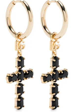 Dolce & Gabbana Cross-charm drop earrings