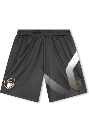 HUGO BOSS Logo-print elasticated-waist shorts