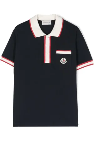 Moncler Logo-appliqu?? cotton polo shirt