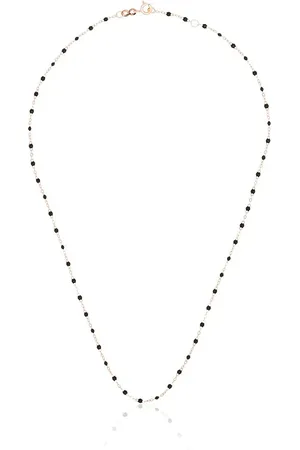 GIGI CLOZEAU 18kt rose gold beaded necklace