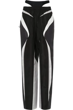 MUGLER Contrast tapered trousers