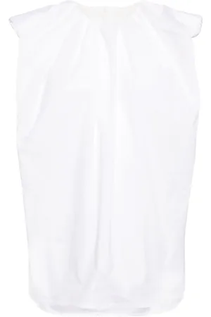 JNBY Frilled-neck cotton T-shirt