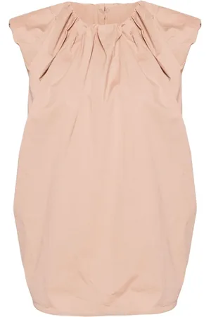 JNBY Frilled-neck cotton T-shirt