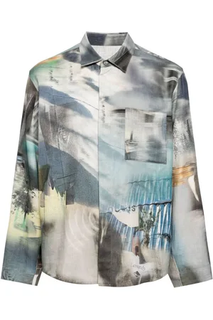 CROQUIS Abstract-pattern print shirt