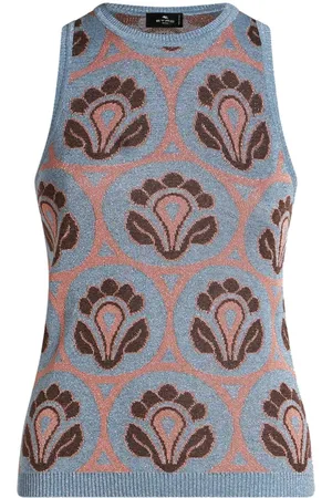 Etro Aurea-jacquard knitted top