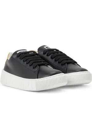 VERSACE Greca-detail leather sneakers