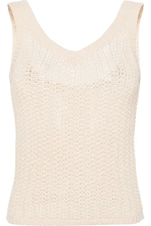 Max Mara Knitted cotton-blend top