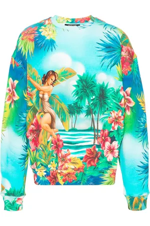 Roberto Cavalli Floral-print cotton sweatshirt