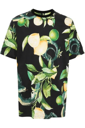 Roberto Cavalli Lemon-print cotton T-shirt