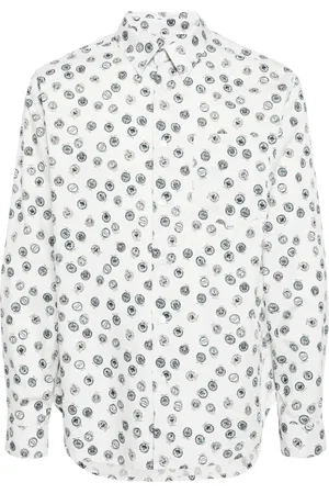 Maison Kitsuné Graphic-print cotton shirt
